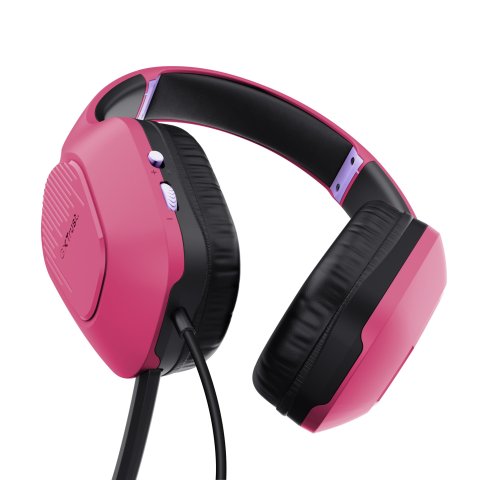 Headset Trust Gaming Gxt 415p Zirox Ligeros, Microfono Plegable, Pink 24992