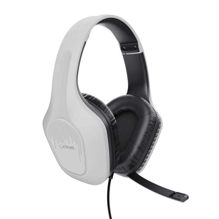 Headset Trust Gaming Gxt 415w Zirox Ligeros, Microfono Plegable, Blancos 25147