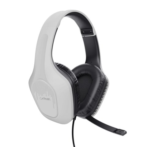 Headset Trust Gaming Gxt 415w Zirox Ligeros, Microfono Plegable, Blancos 25147