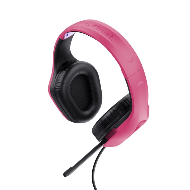 Headset Trust Gaming Gxt 415p Zirox Ligeros, Microfono Plegable, Pink 24992
