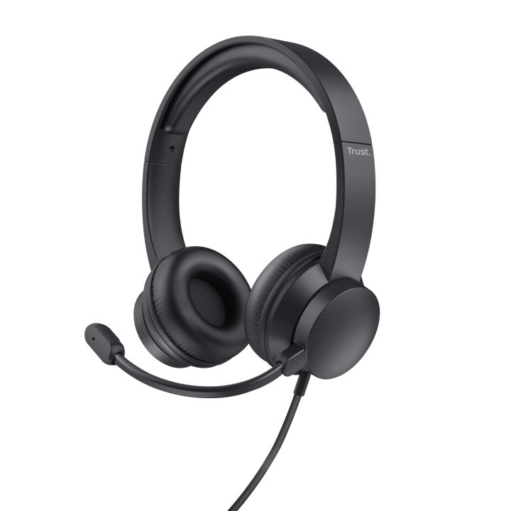 Headset Trust Hs-150 25333 Jack 3.5mm Microfono Plegable Diadema Ajustable