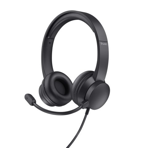 Headset Trust Hs-150 25333 Jack 3.5mm Microfono Plegable Diadema Ajustable