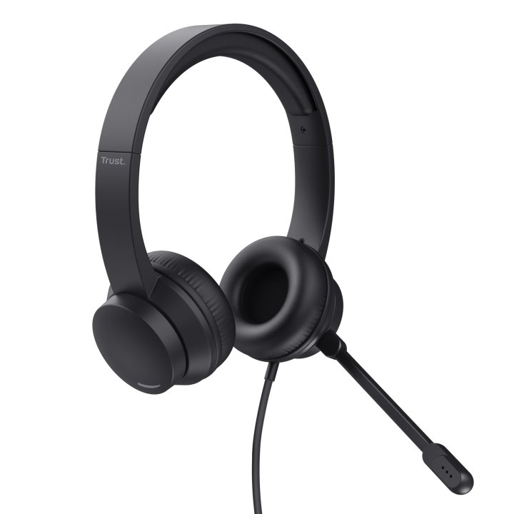 Headset Trust Hs-150 25333 Jack 3.5mm Microfono Plegable Diadema Ajustable