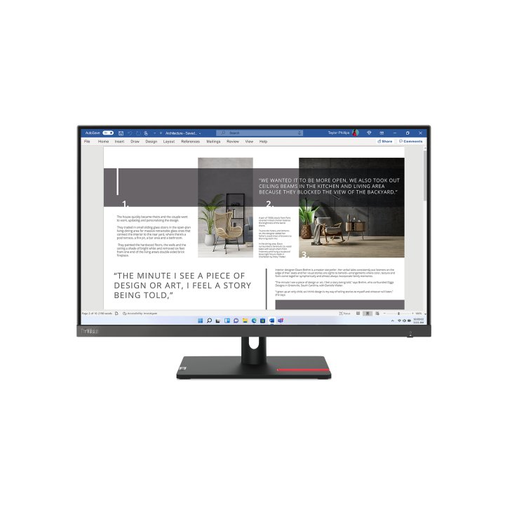 Monitor 27"  Hdmi Vga Lenovo Thinkvision S27i-30 1920 X 1080 16 9 Ips 4ms 100 Hz