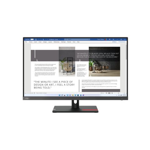 Monitor 27"  Hdmi Vga Lenovo Thinkvision S27i-30 1920 X 1080 16 9 Ips 4ms 100 Hz