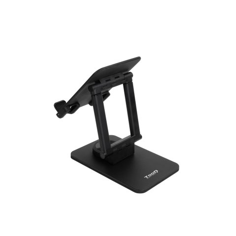 Soporte De Sobremesa Para Tablet Tooq Ph-hermes-ha Hasta 12.9 Rotacion 360 Ajustable Plegablecolor Negro