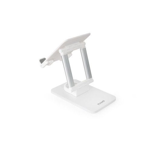 Soporte De Sobremesa Para Tablet Tooq Ph-hermes-luna Hasta 12.9 Rotacion 360 Ajustable Plegablecolor Blanco