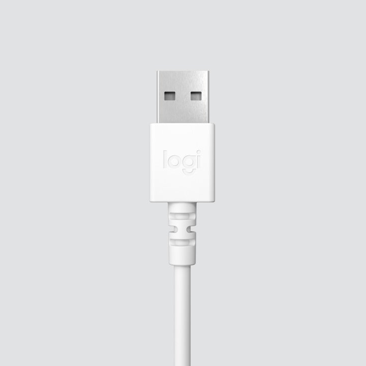 Headset Logitech H390 Microfono Con Supresion De Ruido Usb Color Blanco P n  981-001286