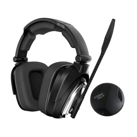 Headset Inalambrico Gaming Keepout 7.1 Hxair Wireless 2.4ghz Para Pc  Ps4   Ps3   Xbox.... Transmisor Usb Entrada Optica 10h 