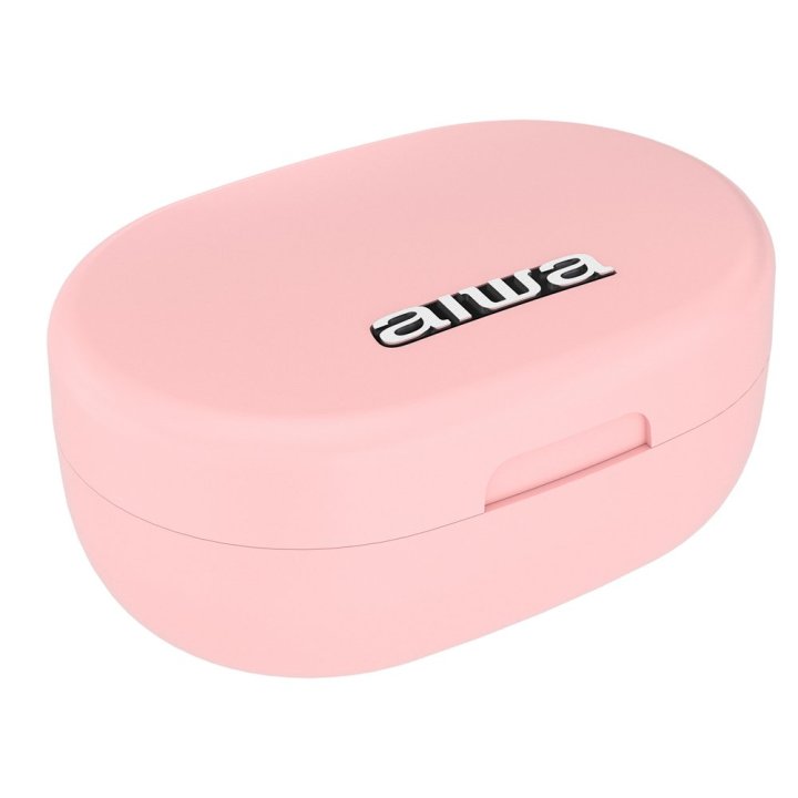 Auricular Bluetooth Intrauditivo Aiwa Ebtw-150pk Pink Bt 5.0 Tws Estuche De Recarga Con Bateria De Litio
