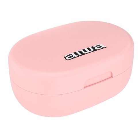 Auricular Bluetooth Intrauditivo Aiwa Ebtw-150pk Pink Bt 5.0 Tws Estuche De Recarga Con Bateria De Litio