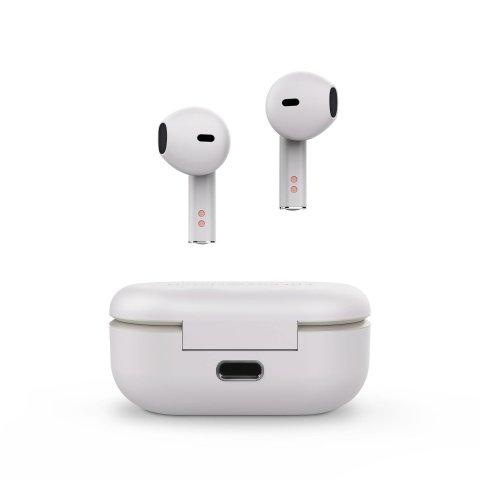 Auricular Bluetooth Energy Sistem Style 4 True Wireless Cream Esmart Connect Y Voice Assistant, Caja De Carga,