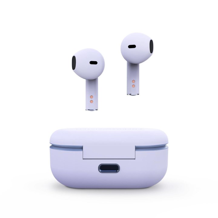 Auricular Bluetooth Energy Sistem Style 4 True Wireless Violet Esmart Connect Y Voice Assistant, Caja De Carga,