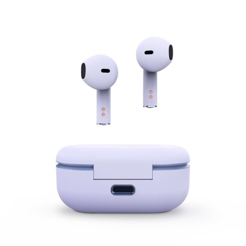 Auricular Bluetooth Energy Sistem Style 4 True Wireless Violet Esmart Connect Y Voice Assistant, Caja De Carga,