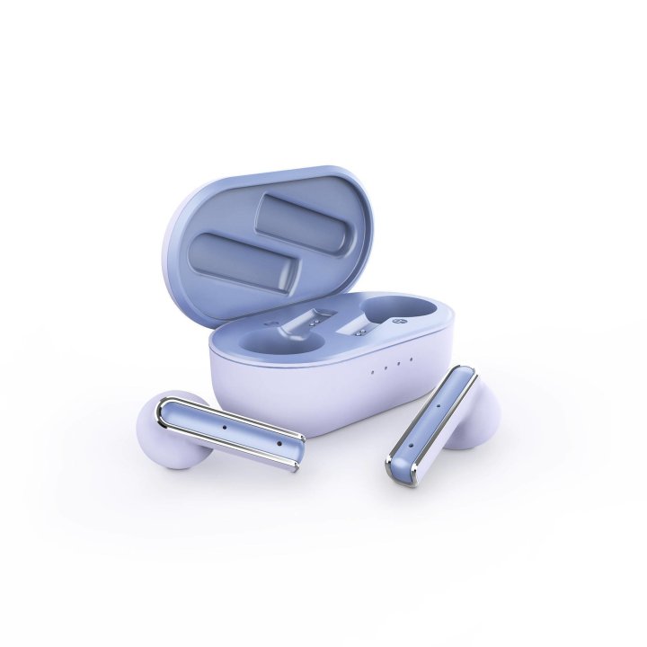 Auricular Bluetooth Energy Sistem Style 4 True Wireless Violet Esmart Connect Y Voice Assistant, Caja De Carga,