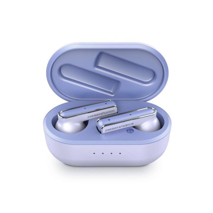 Auricular Bluetooth Energy Sistem Style 4 True Wireless Violet Esmart Connect Y Voice Assistant, Caja De Carga,