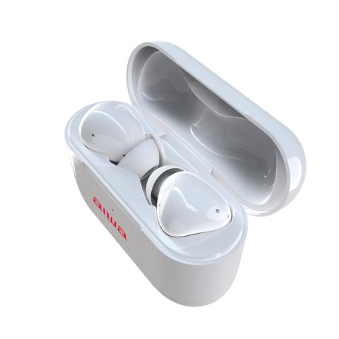 Auricular Bluetooth Intrauditivo Anc Aiwa Ebtw-888anc White Bt 5.0 Con Cancelacion De Ruido Activo Caja De Recarga