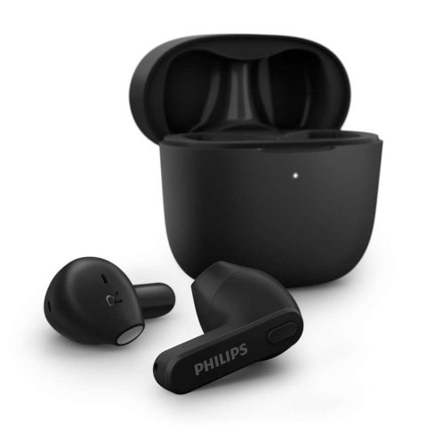 Auricular Intrauditivo Bluetooth Philips Estuche Carga Usb-c 18h Color Negro Microfono Integrado