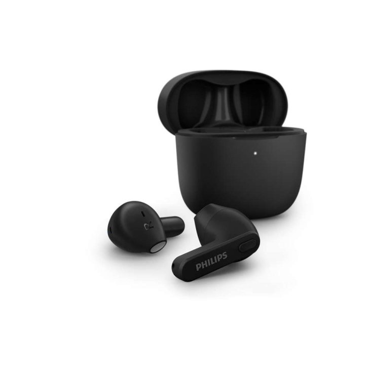 Auricular Intrauditivo Bluetooth Philips Estuche Carga Usb-c 18h Color Negro Microfono Integrado