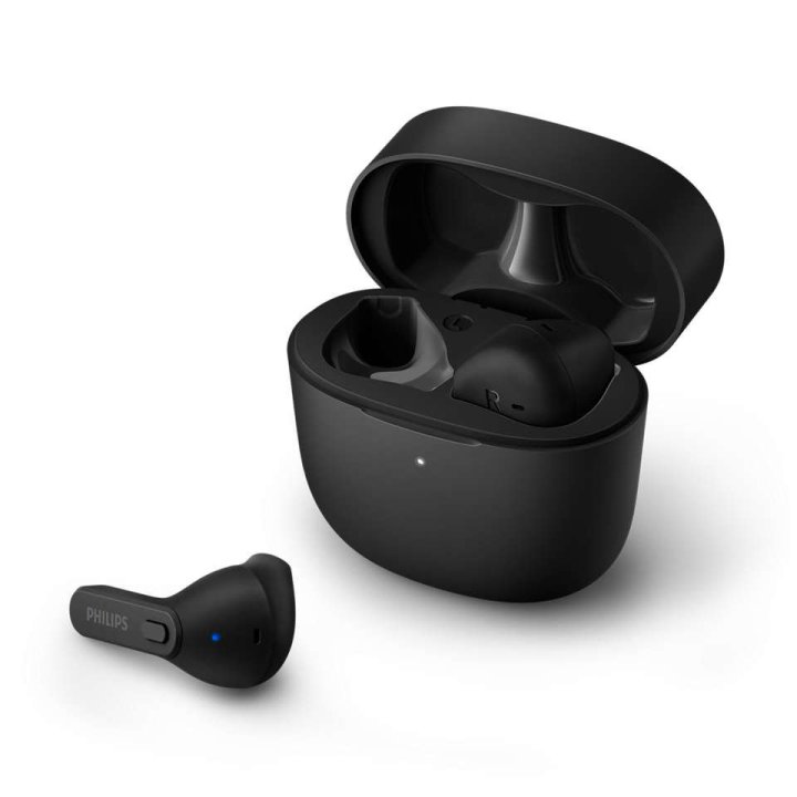 Auricular Intrauditivo Bluetooth Philips Estuche Carga Usb-c 18h Color Negro Microfono Integrado