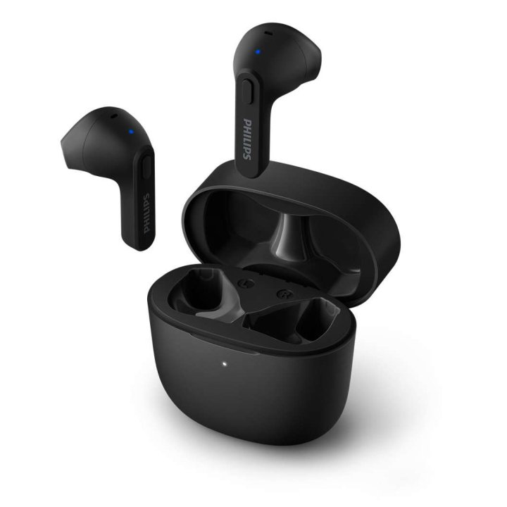 Auricular Intrauditivo Bluetooth Philips Estuche Carga Usb-c 18h Color Negro Microfono Integrado