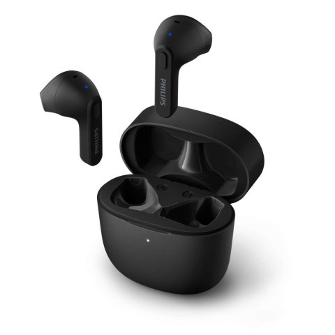Auricular Intrauditivo Bluetooth Philips Estuche Carga Usb-c 18h Color Negro Microfono Integrado