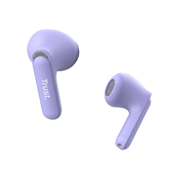 Headset Intrauditivo Bluetooth Trust Yavi 25299 Lila Enc Base De Carga Usb-c Control Tactil23h 25299
