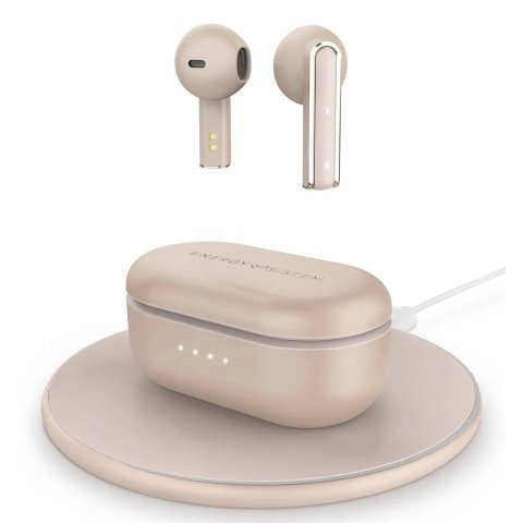 Auricular Intrauditivo Bluetooth Tw Energy Style 4 Ultra Rose Gold Caja De Carga Esmart Connect