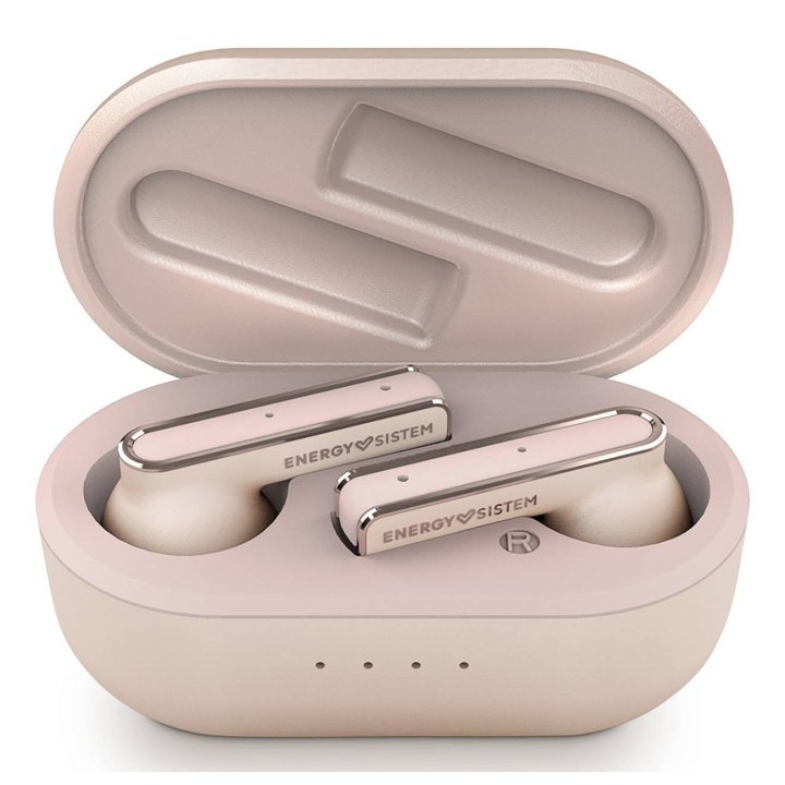 Auricular Intrauditivo Bluetooth Tw Energy Style 4 Ultra Rose Gold Caja De Carga Esmart Connect