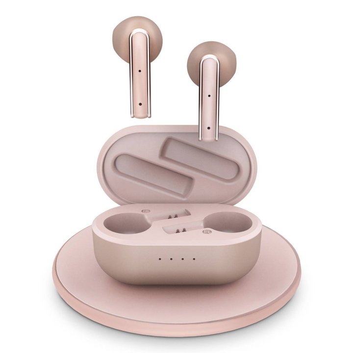 Auricular Intrauditivo Bluetooth Tw Energy Style 4 Ultra Rose Gold Caja De Carga Esmart Connect