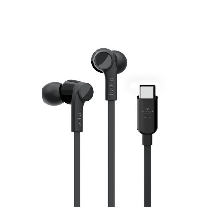 Headset Intrauditivo Usb-c Belkin G3h0002btblk Con Conector Usb-c Microfono Integrado Color Negro