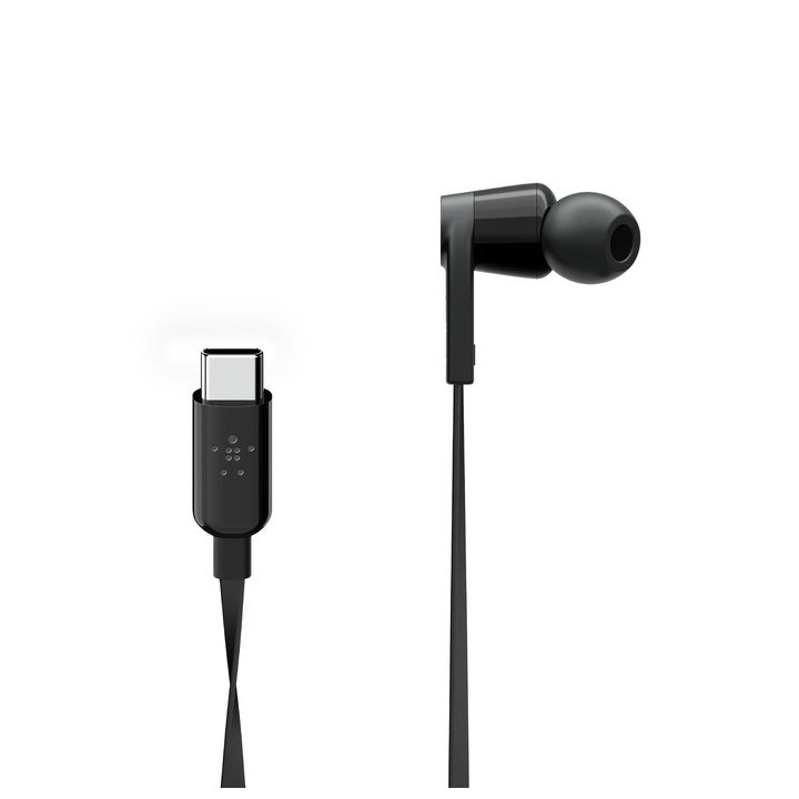 Headset Intrauditivo Usb-c Belkin G3h0002btblk Con Conector Usb-c Microfono Integrado Color Negro