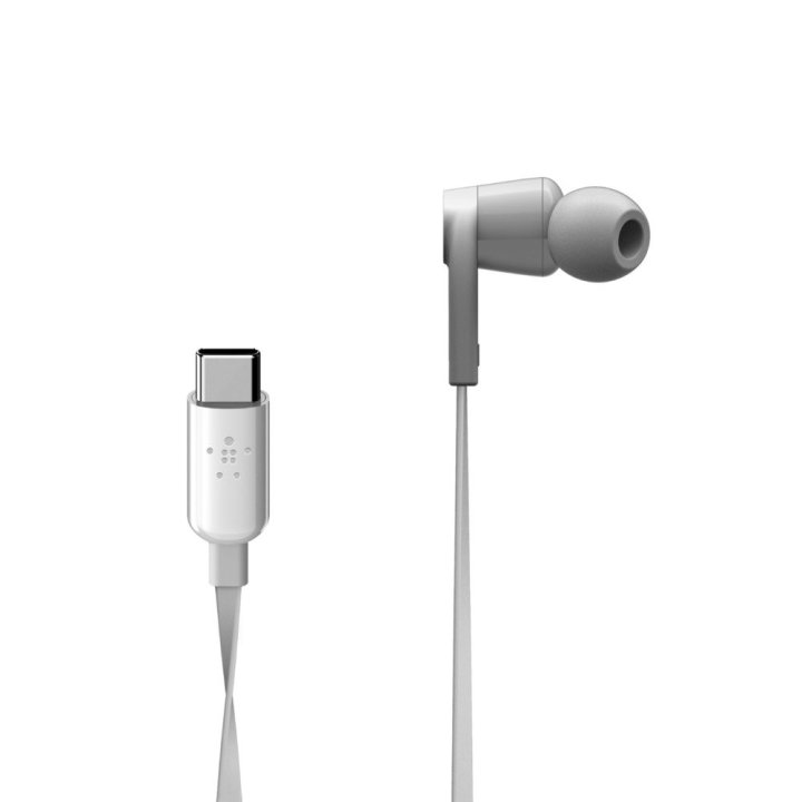 Headset Intrauditivo Usb-c Belkin G3h0002btwht Con Conector Usb-c Microfono Integrado Color Blanco