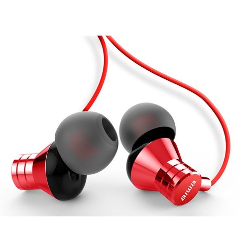 Auricular Intrauditivo Usb-c Aiwa Estm-50usb-c rd Color Rojo Microfono Integrado Mando A Distancia Driver 10mm