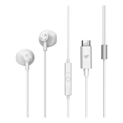 Auricular Intrauditivo Usb-c Energy Sistem Easypods Type C Control De Reproduccion Microfono Blanco
