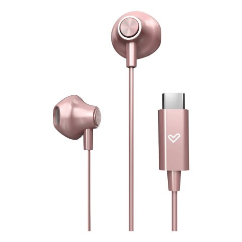 Auricular Intrauditivo Usb-c Energy Sistem Easypods Type C Control De Reproduccion Microfono Rosa