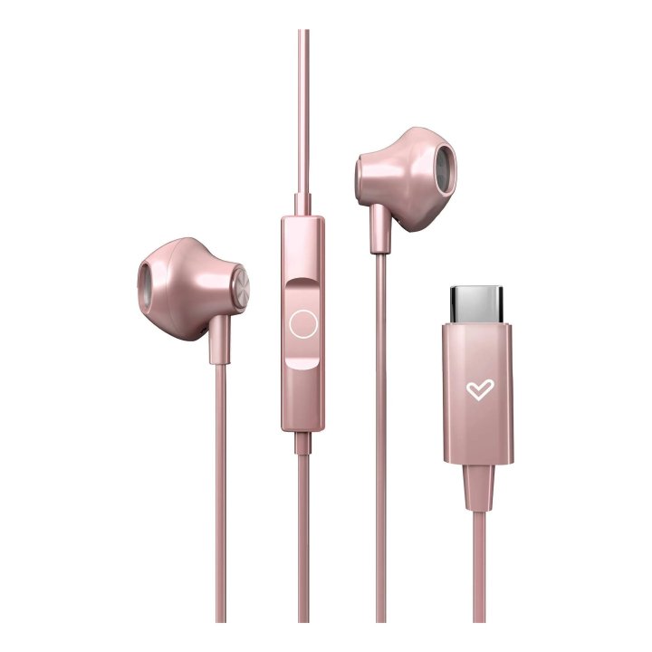 Auricular Intrauditivo Usb-c Energy Sistem Easypods Type C Control De Reproduccion Microfono Rosa