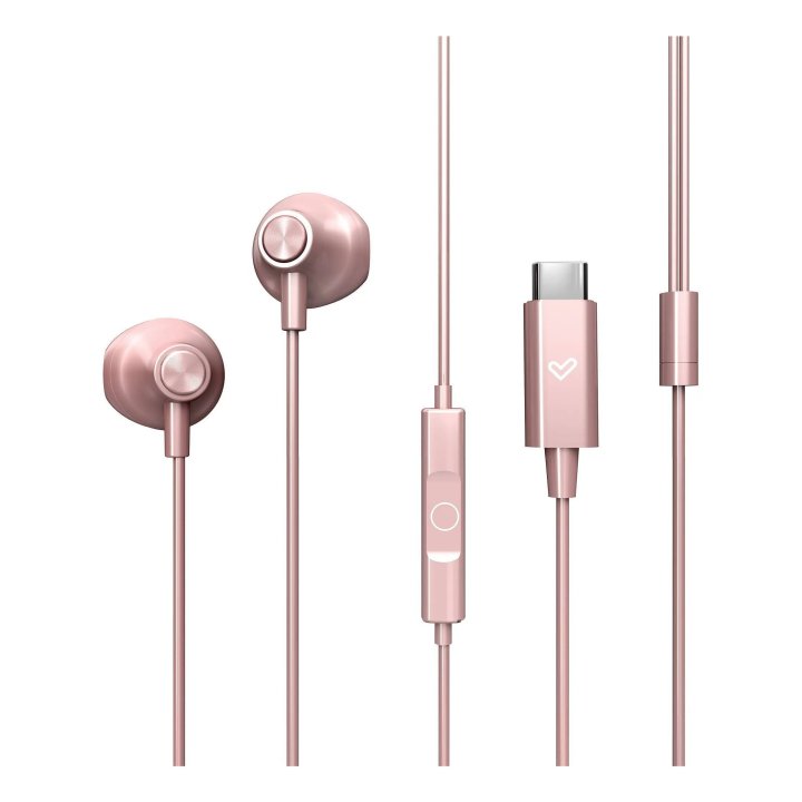Auricular Intrauditivo Usb-c Energy Sistem Easypods Type C Control De Reproduccion Microfono Rosa