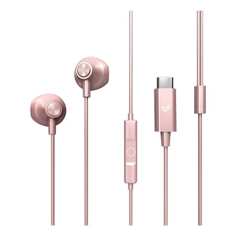 Auricular Intrauditivo Usb-c Energy Sistem Easypods Type C Control De Reproduccion Microfono Rosa