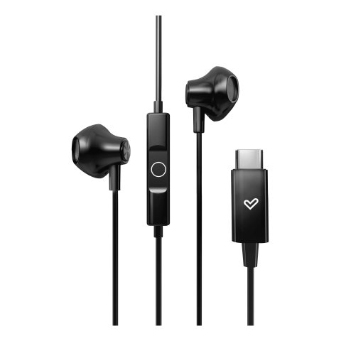 Auricular Intrauditivo Usb-c Energy Sistem Easypods Type C Control De Reproduccion Microfono Negro