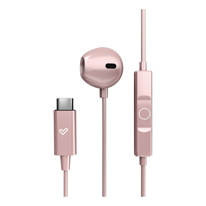 Auricular Intrauditivo Usb-c Energy Sistem Easypods Type C Control De Reproduccion Microfono Rosa