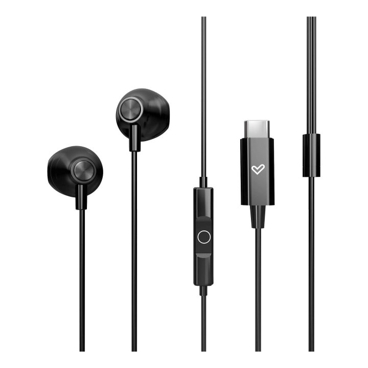 Auricular Intrauditivo Usb-c Energy Sistem Easypods Type C Control De Reproduccion Microfono Negro