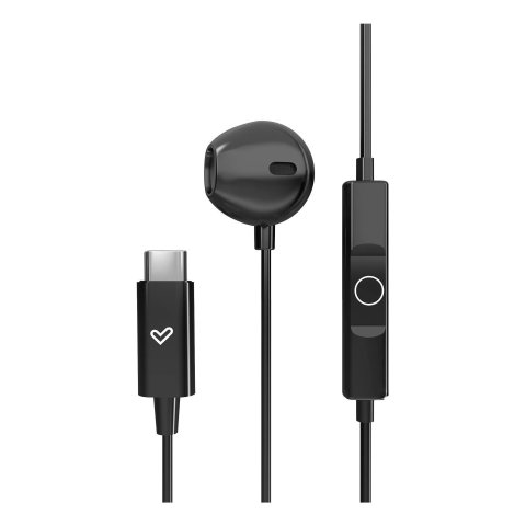 Auricular Intrauditivo Usb-c Energy Sistem Easypods Type C Control De Reproduccion Microfono Negro