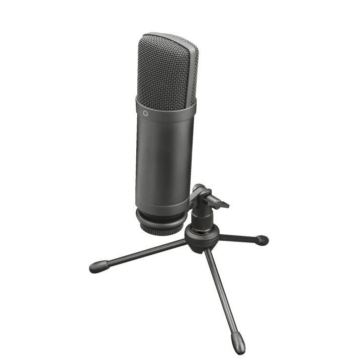 Microfono Trust Gxt 252+ Emita - Pc Patron Cardioide - Con Brazo -incluye Soporte Y Estuche - Filtro Pantalla - Cable De 1.8m