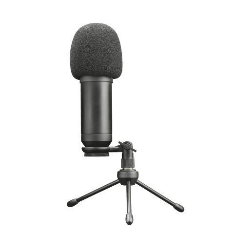 Microfono Trust Gxt 252+ Emita - Pc Patron Cardioide - Con Brazo -incluye Soporte Y Estuche - Filtro Pantalla - Cable De 1.8m