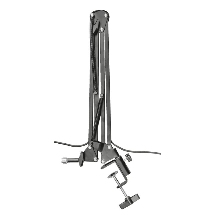 Microfono Trust Gxt 252+ Emita - Pc Patron Cardioide - Con Brazo -incluye Soporte Y Estuche - Filtro Pantalla - Cable De 1.8m