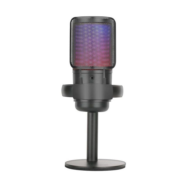 Micrófono De Estudio Profesional Mars Gaming Mmicse Negro Adc 196khz 24 Bits Usb-a usb-c Iluminacion Argb Control De Volumen 