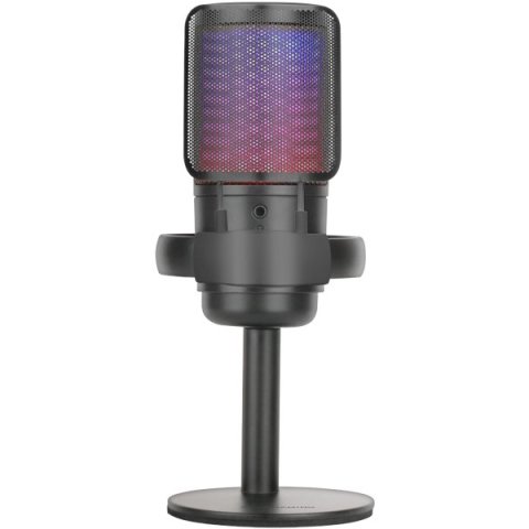 Micrófono De Estudio Profesional Mars Gaming Mmicse Negro Adc 196khz 24 Bits Usb-a usb-c Iluminacion Argb Control De Volumen 