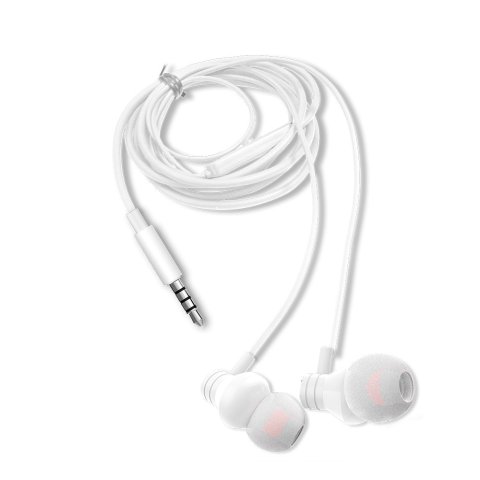 Auricular Intrauditivo Aiwa Estm-50wt White 3.5mm Driver Neodimio 10mm Dinamico Micro Controlador Remoto Cable 1.2m