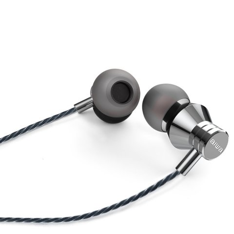 Auricular Intrauditivo Aiwa Estm-50slsilver 3.5mm Driver Neodimio 10mm Dinamico Micro Controlador Remoto Cable 1.2m